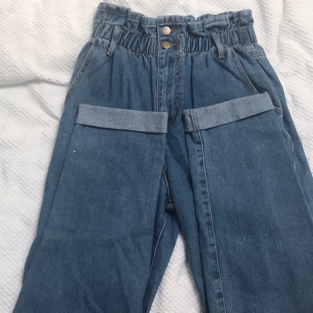 Forever 21 paper bag waist jeans